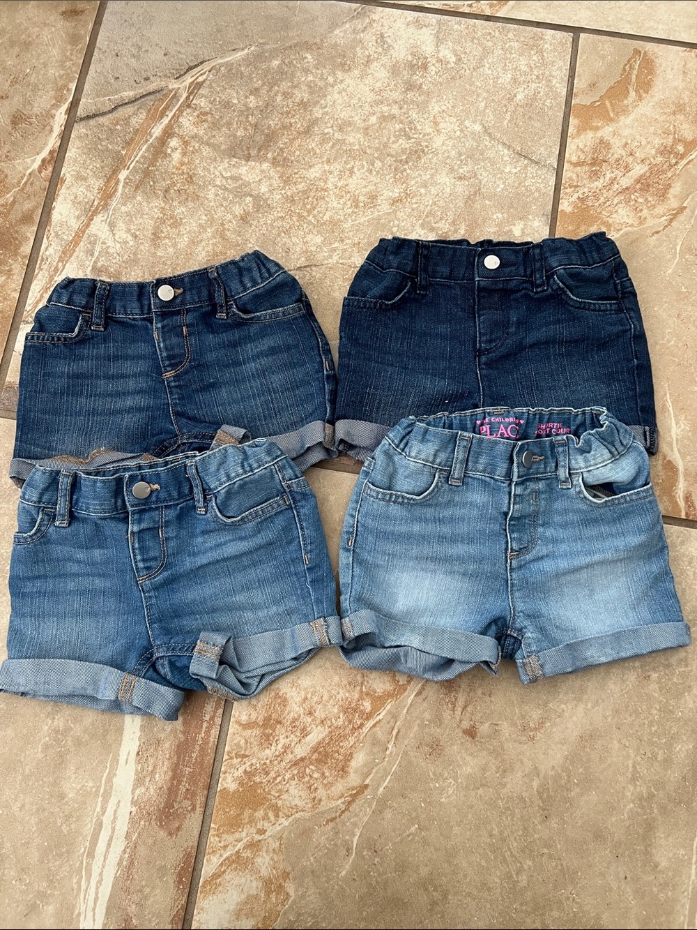 Children’s Place Denim Roll-Cuff Shorts (4pk)